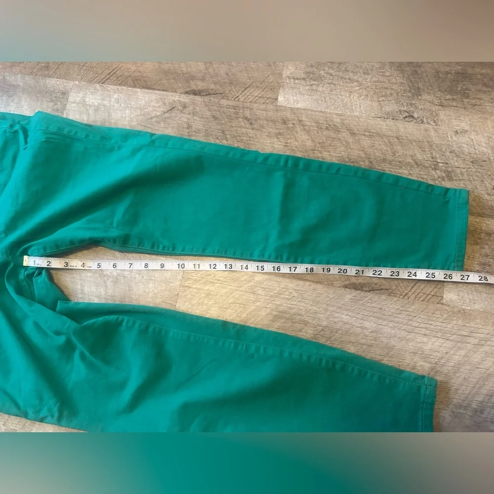 Lila Ryan size 31 mid-rise skinny ankle, teal green jeans - Picture 10 of 12